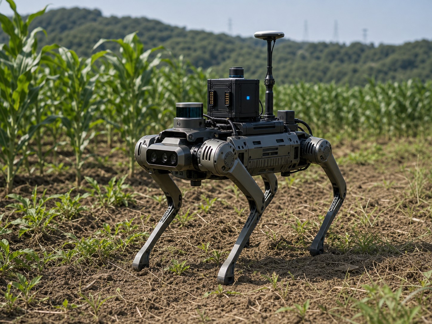 Quadruped robot field inspection
