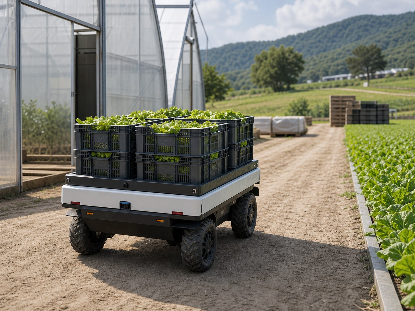 Quadruped robot in field test
